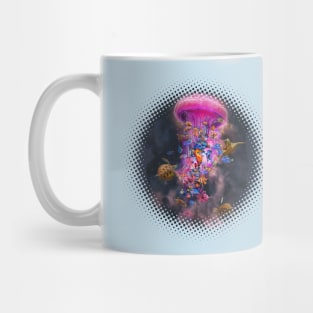 Pink Space Jellyfish Mug